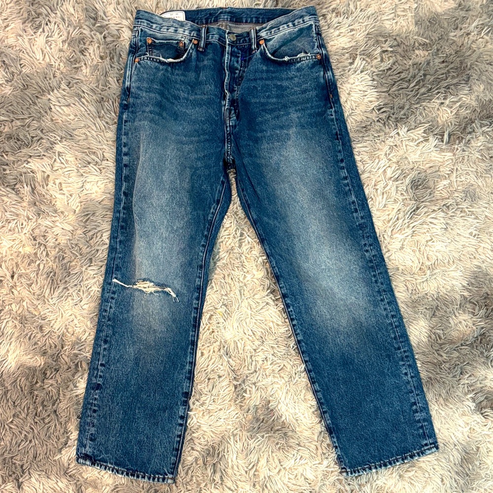 GAP Size 32/30 Original Men's Straight Leg Blue Jeans